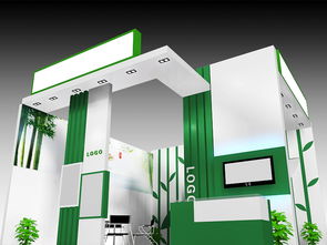 绿色健康食品类展会3D模型效果图设计图下载指南